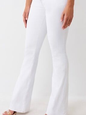 True Religion Becca Mid-Rise Bootcut Optic White Jeans
